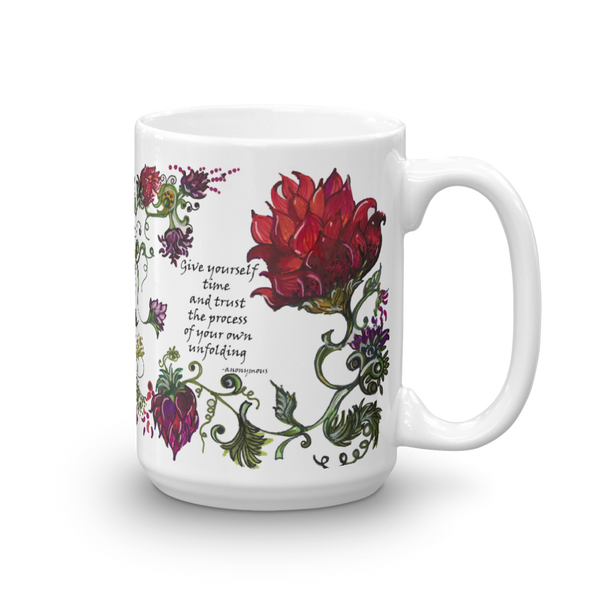 Give yourself time to bloom - Mug – whippedwonderlandskincare