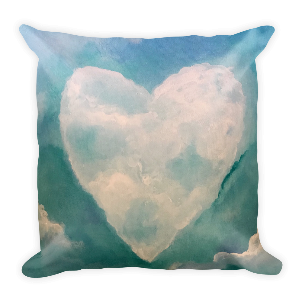 Dreamy Cloud Nine Heart Pillow